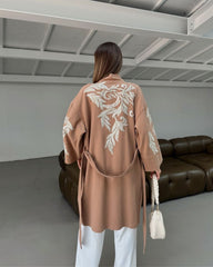 Long Embellished Coat