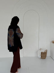 Linen Mirage Embellished Kimono