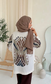Linen Mirage Embellished Kimono
