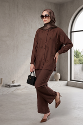 Linen Embellished Co-ord