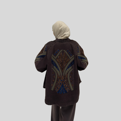 Linen Mirage Embellished Kimono