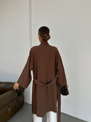 Chestnut Embellished Kimono