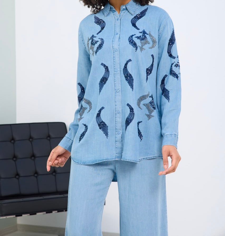 Azure Grace Embellished Co Ord image 0