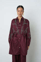 Beaded Embellished Pleated Jacket