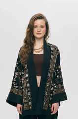 Black & Gold Embellished Co Ord Set