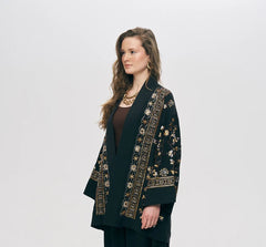 Black & Gold Embellished Co Ord Set