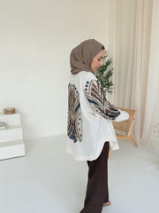Linen Mirage Embellished Kimono