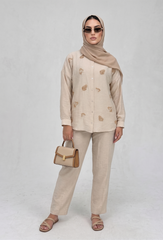 Linen Embellished Co-ord