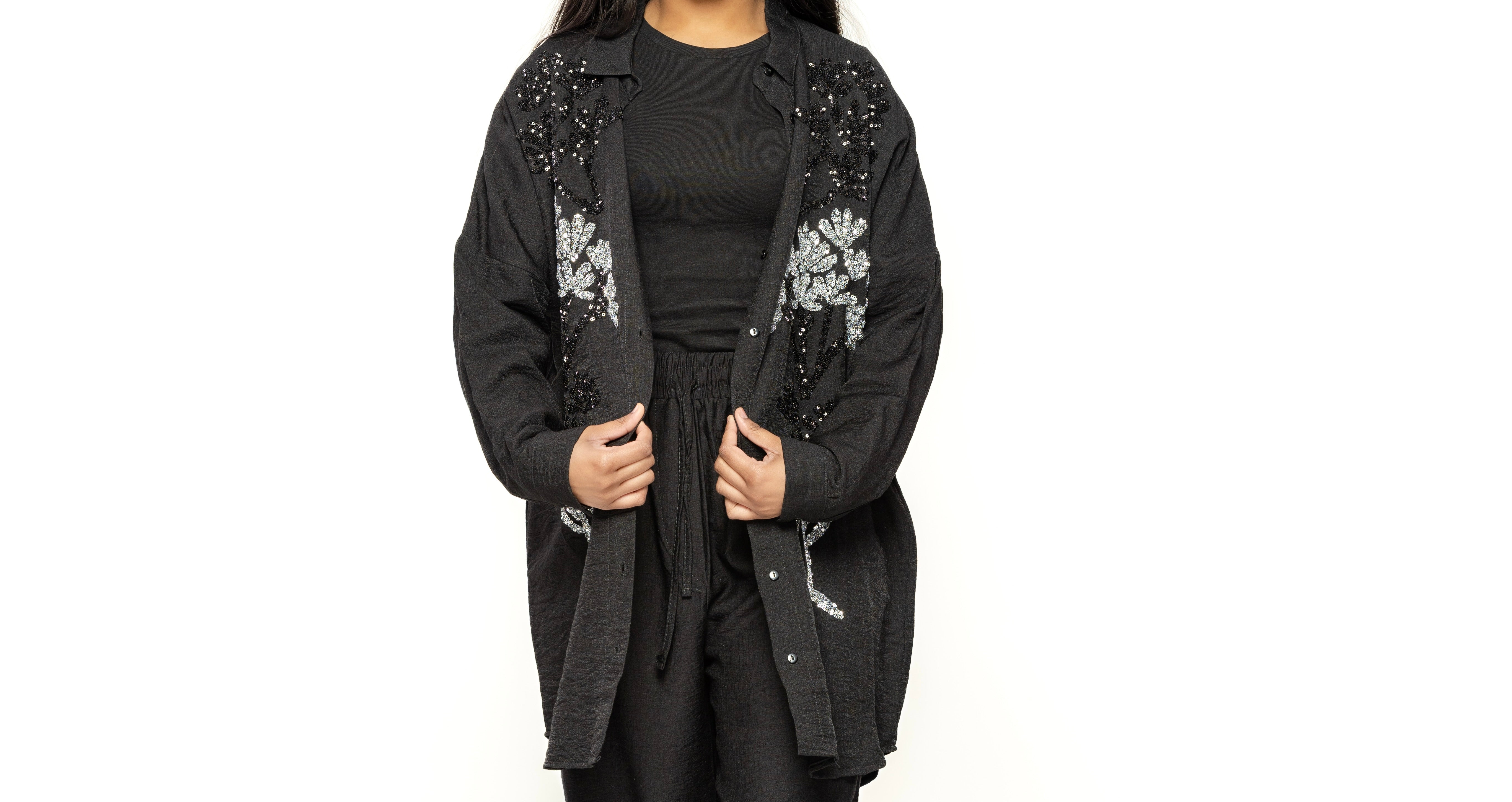 Noir Embellished Shirt