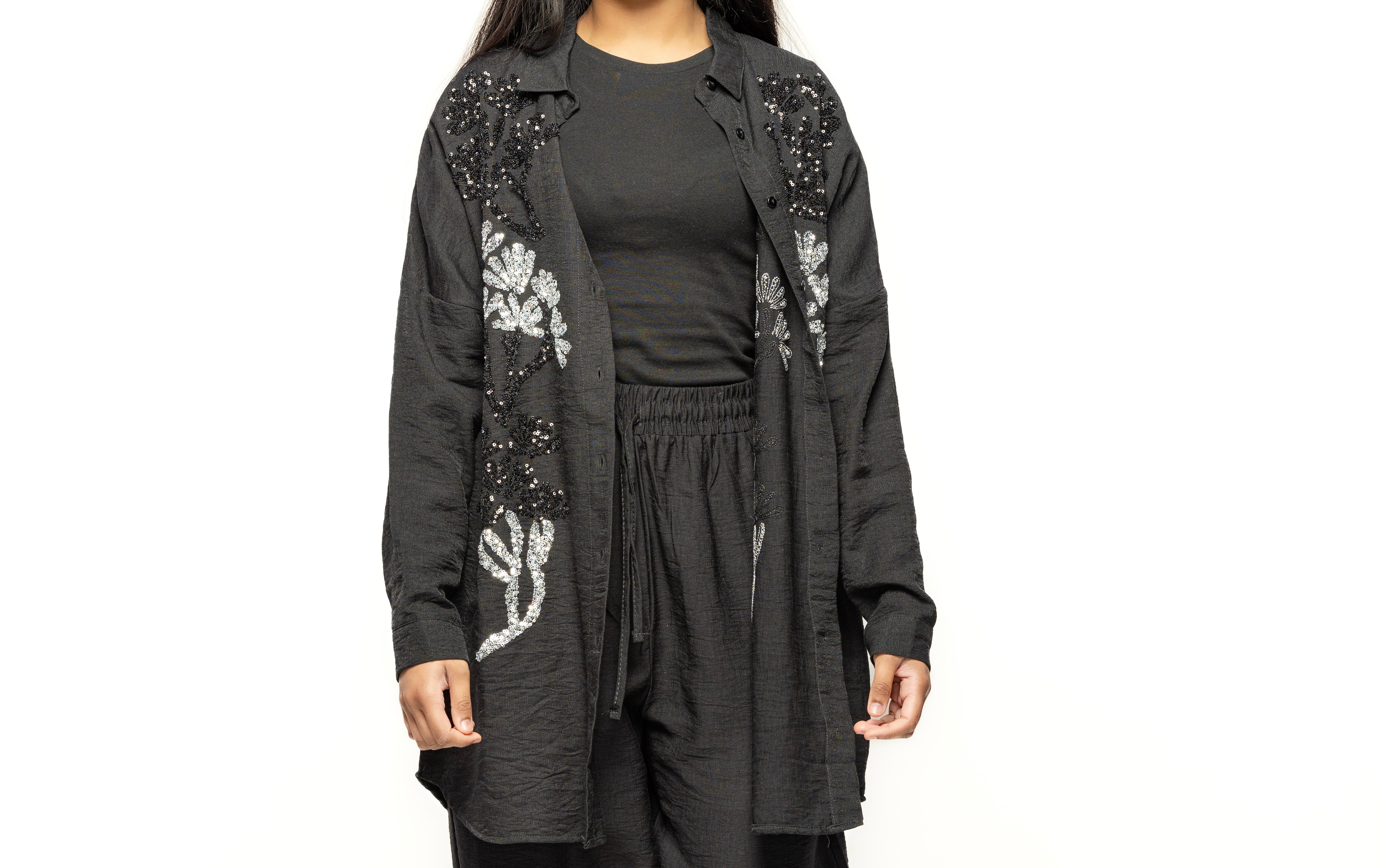 Noir Embellished Shirt