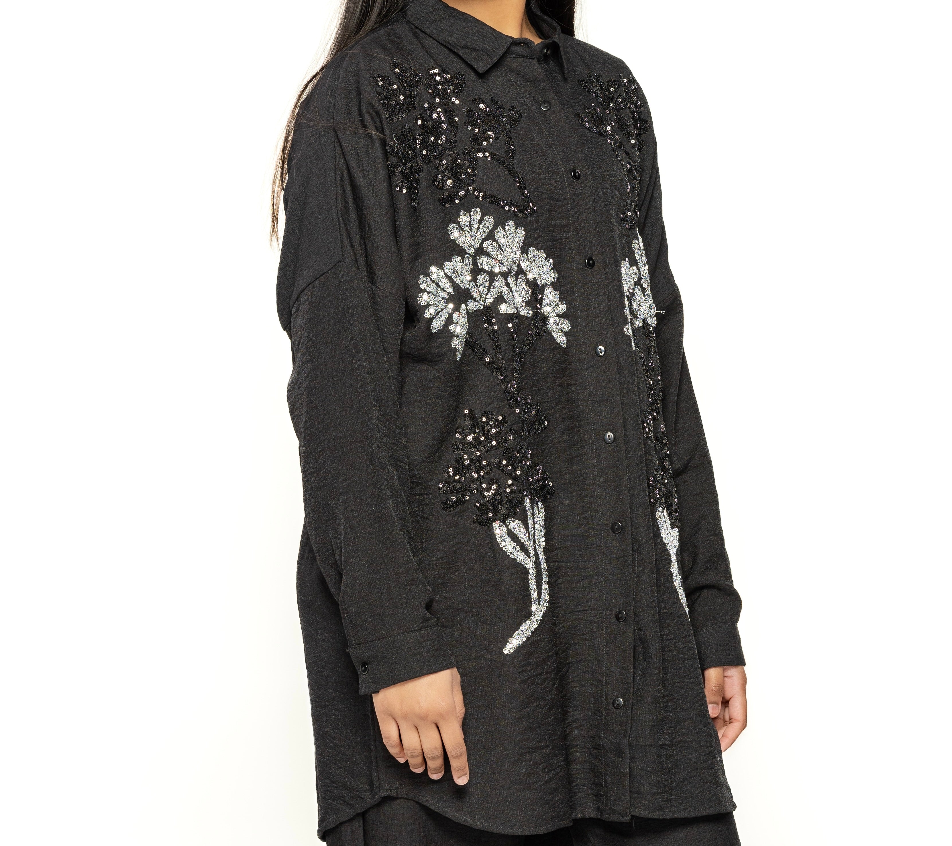 Noir Embellished Shirt