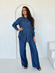 Eden Denim Embellished Co Ord