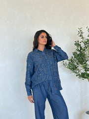 Eden Denim Embellished Co Ord