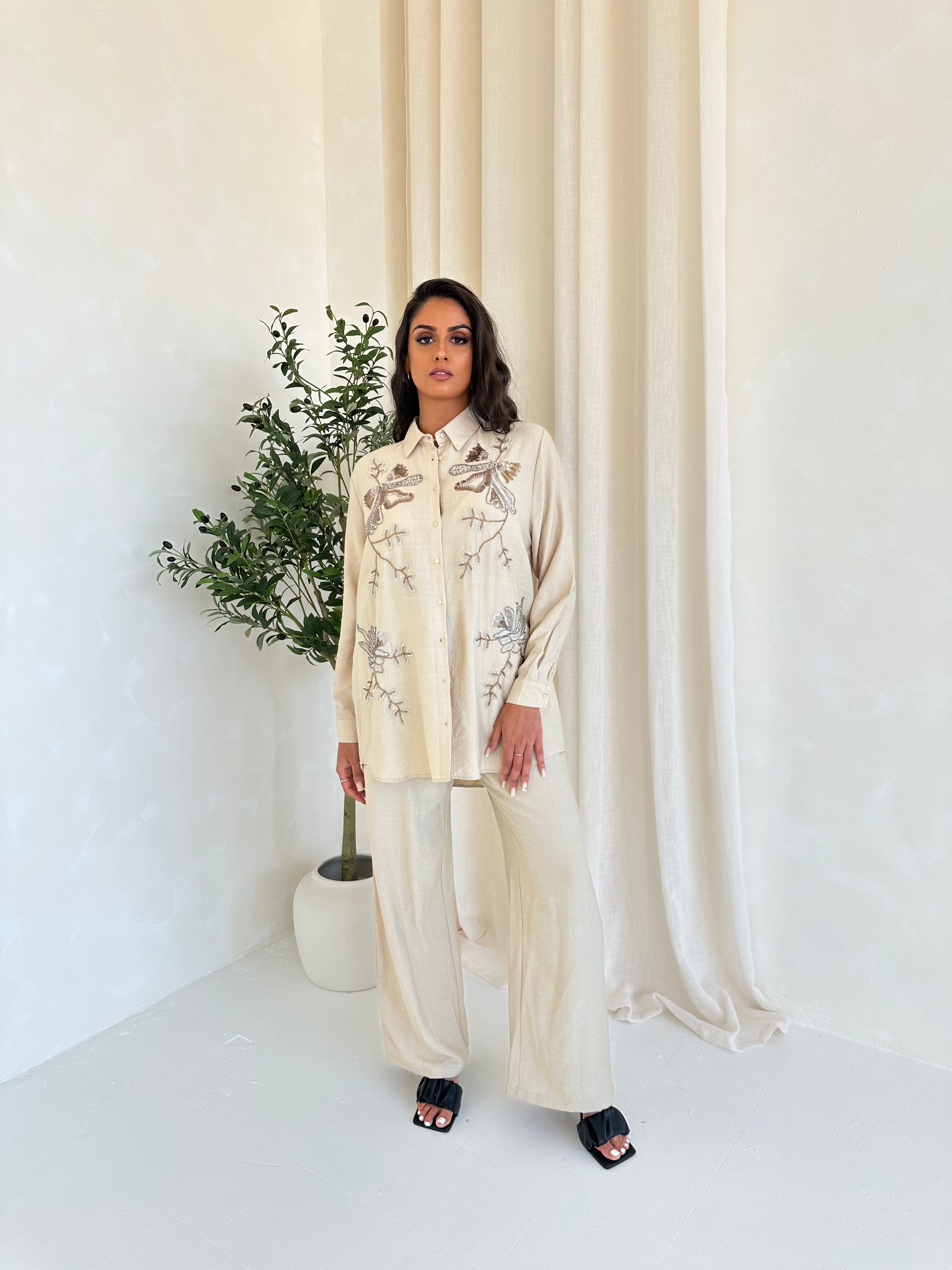Ivory Dusk Embellished Co Ord