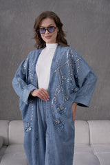 Blue Dusk Embellished Co-Ord Set