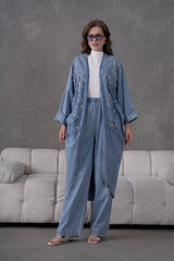 Blue Dusk Embellished Co-Ord Set