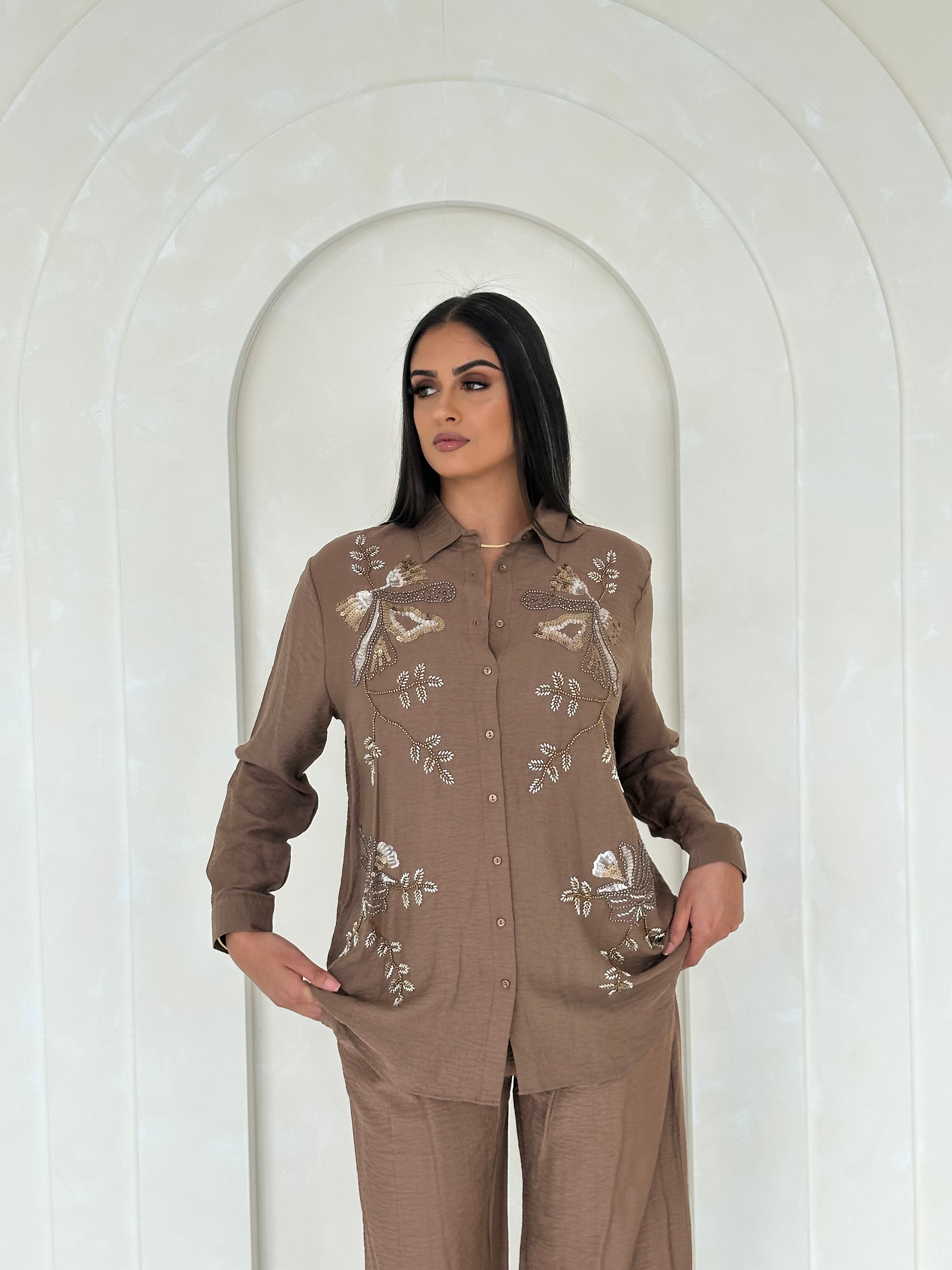 Ivory Dusk Embellished Co Ord