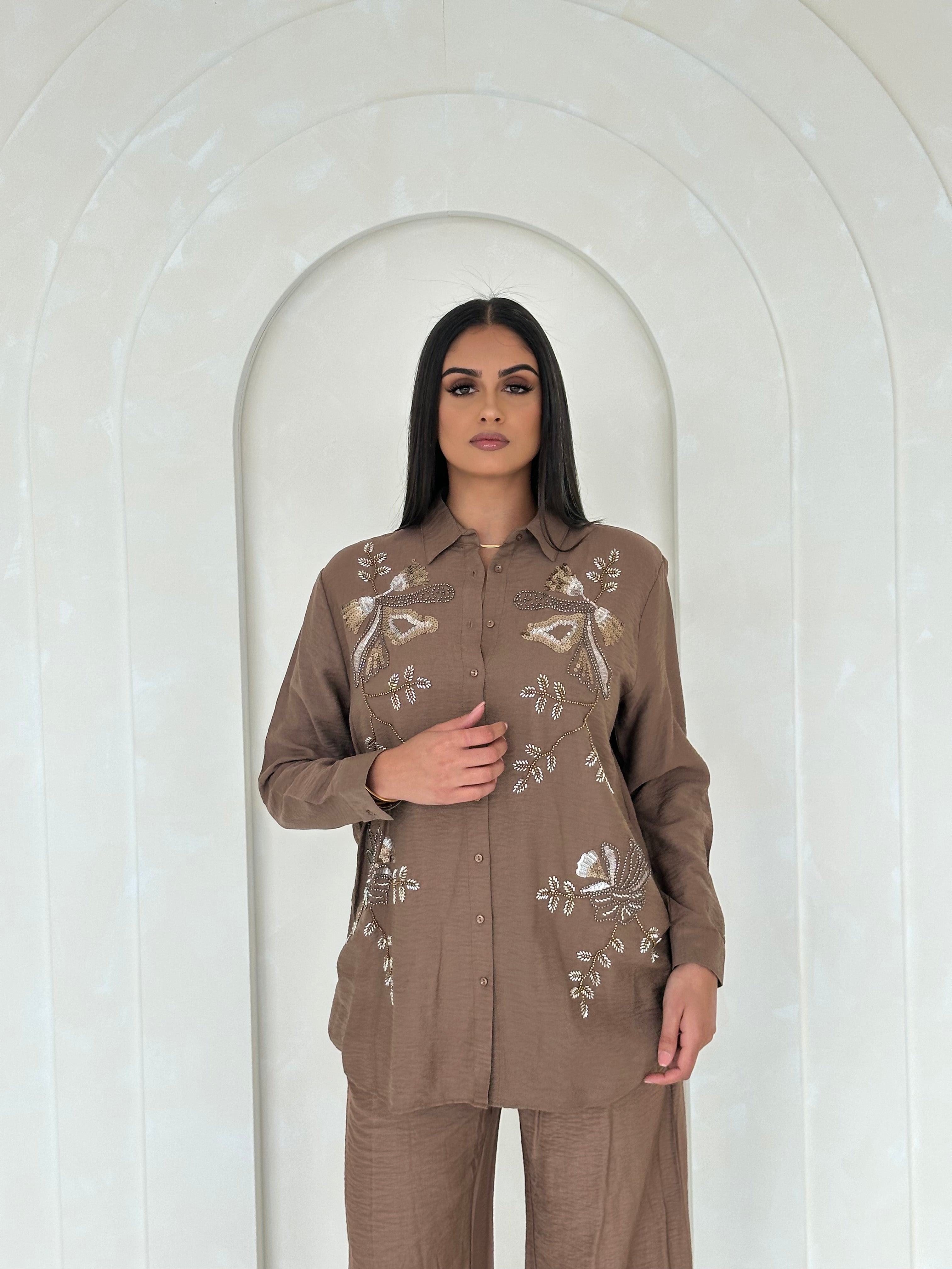 Ivory Dusk Embellished Co Ord