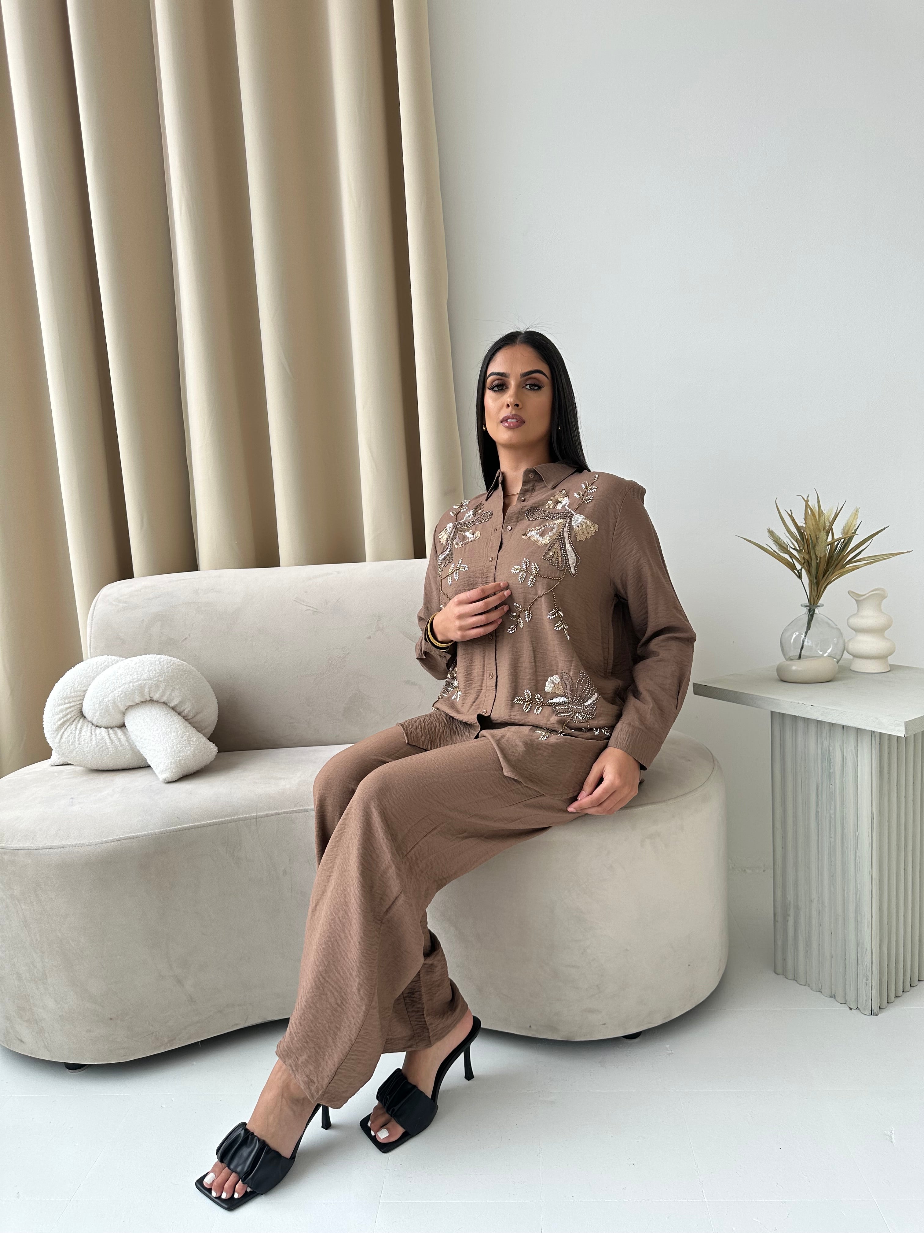 Ivory Dusk Embellished Co Ord
