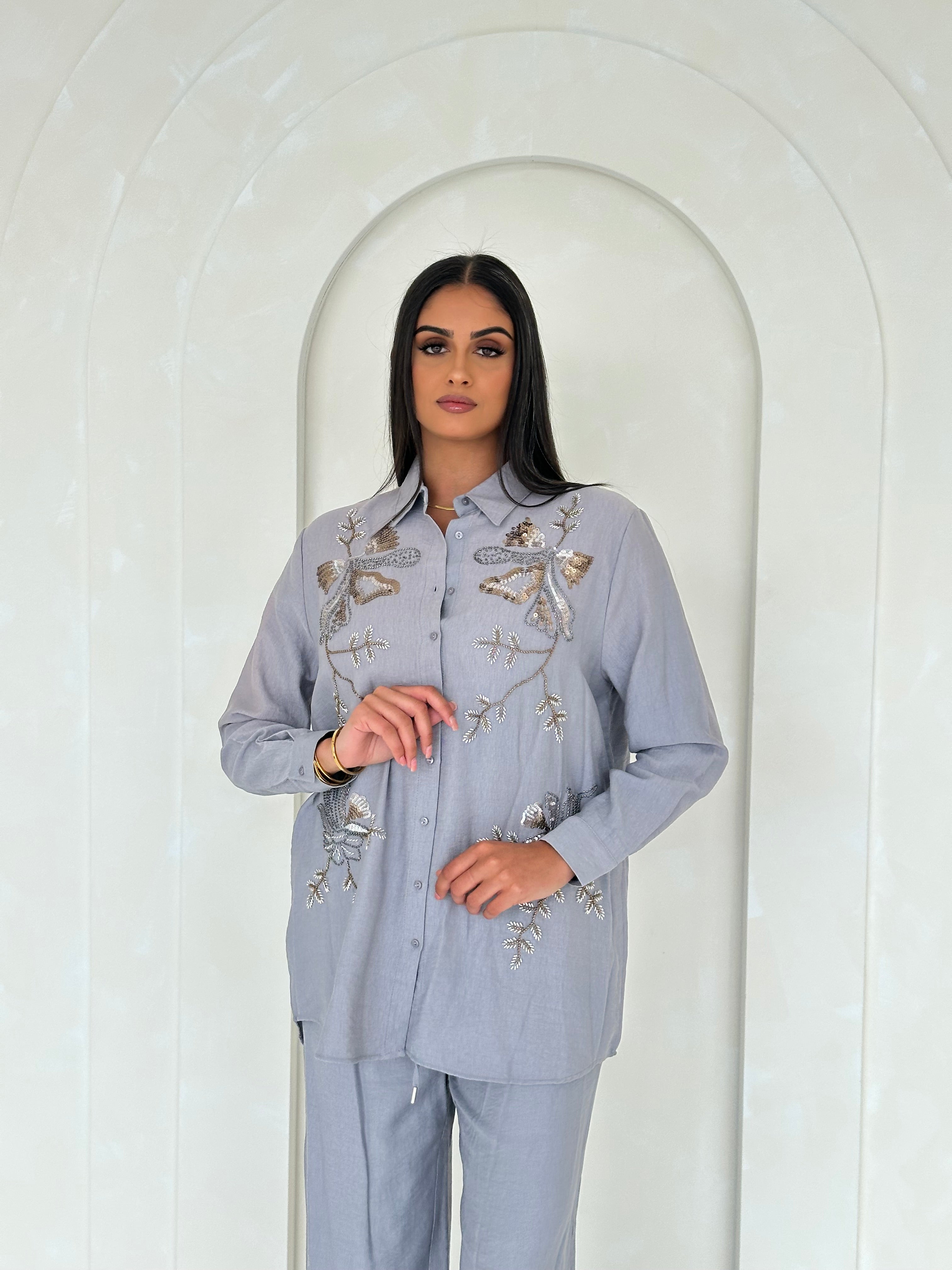 Ivory Dusk Embellished Co Ord