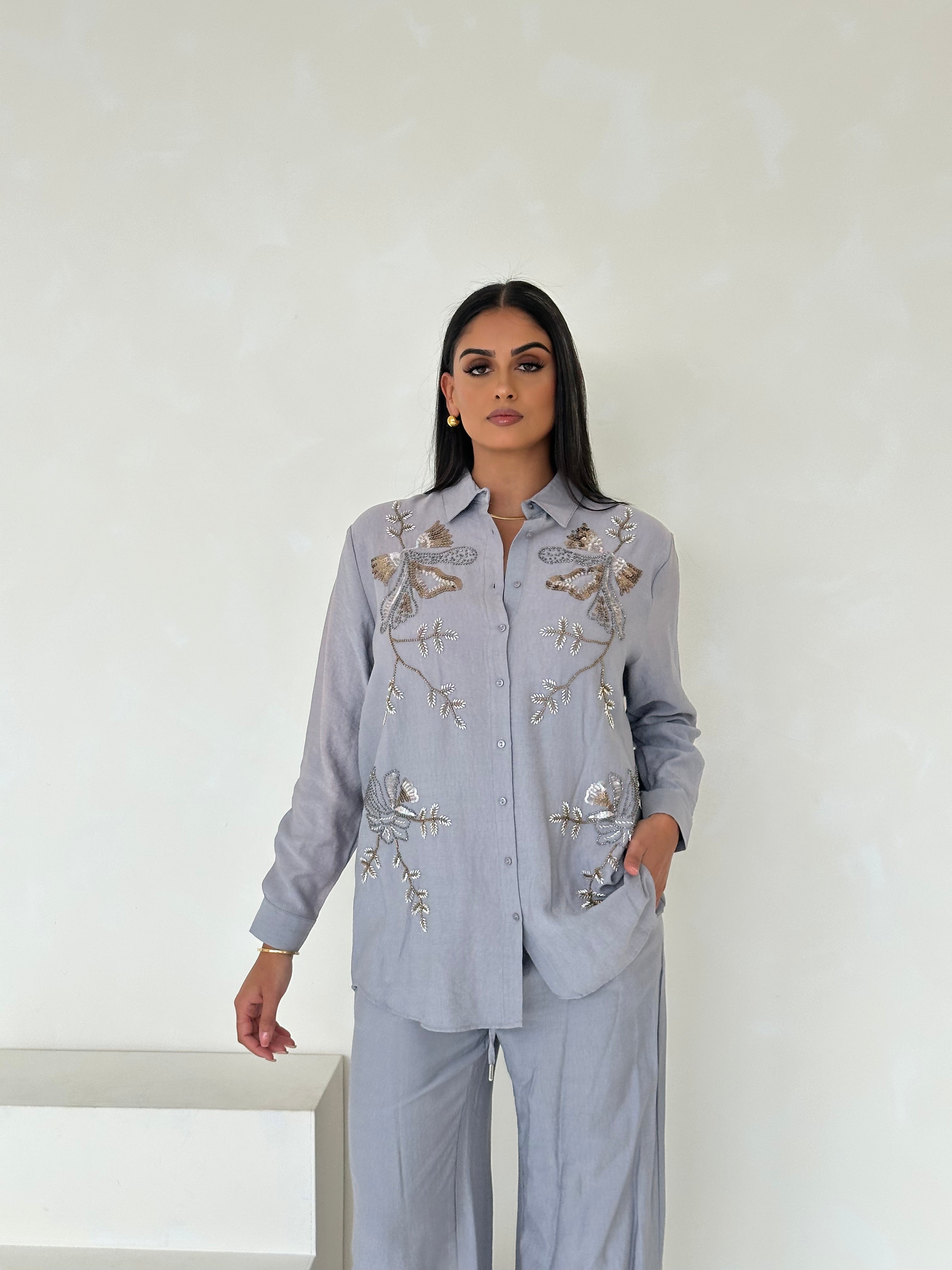 Ivory Dusk Embellished Co Ord