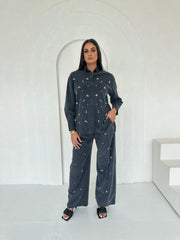 Spark Denim Embellished Co Ord