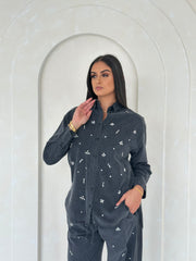 Spark Denim Embellished Co Ord