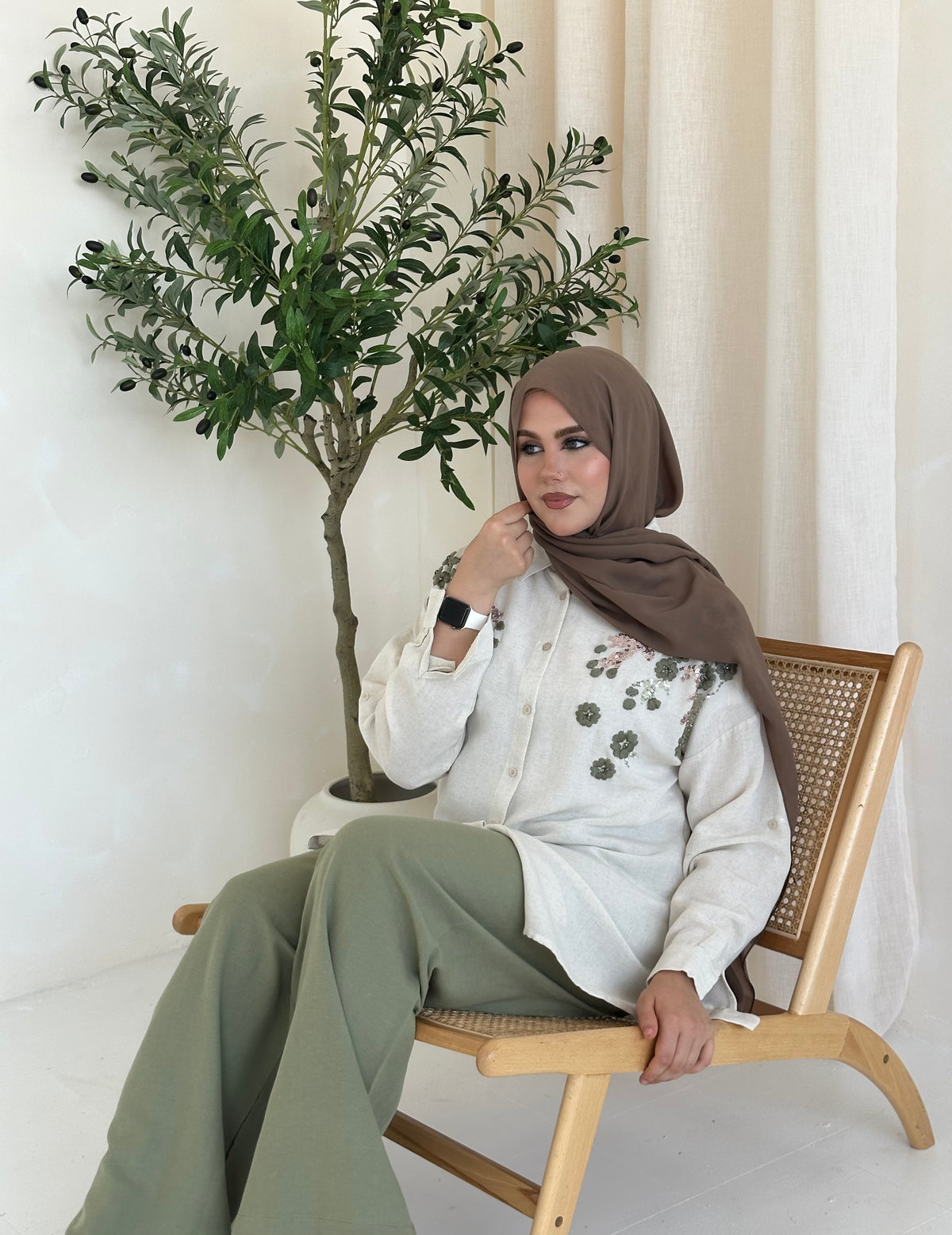 Sage Embellished Co Ord