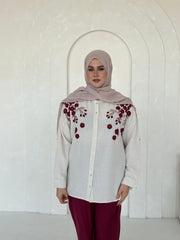 Rosette Embellished Co Ord