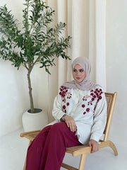 Rosette Embellished Co Ord
