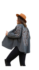 Firecracker Embellished Kimono