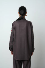 Floral Patterned Beaded Women's Co Ord